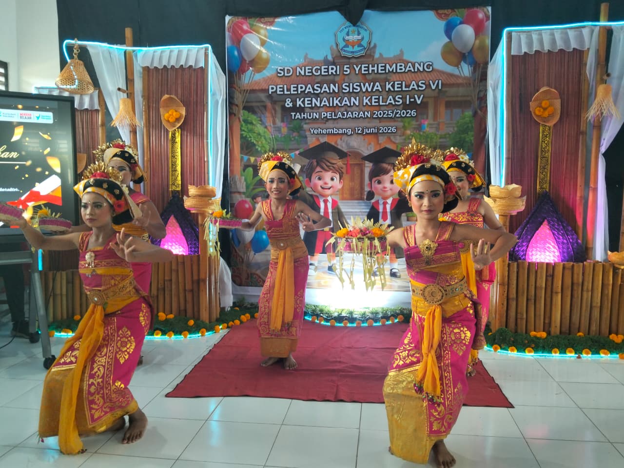 Pelepasan Siswa Kelas VI dan Kenaikan Kelas SD Negeri 5 Yehembang Tahun Ajaran 2025/2026