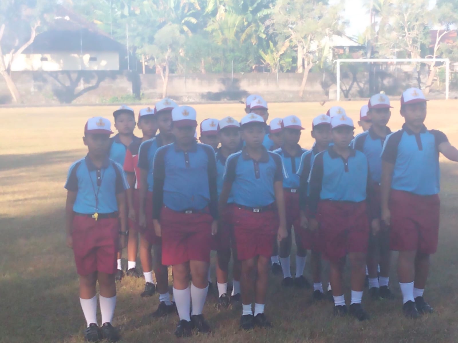 Semangat Berlatih Menuju Lomba Gerak Jalan