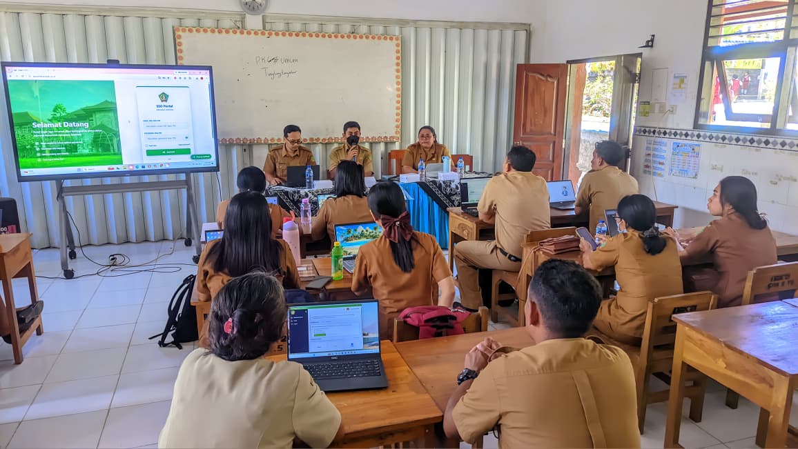Kepala SD Negeri 5 Yehembang dan Kepala SD se-Gugus 4 Diponegoro Ikuti Sosialisasi Aplikasi E-Surat